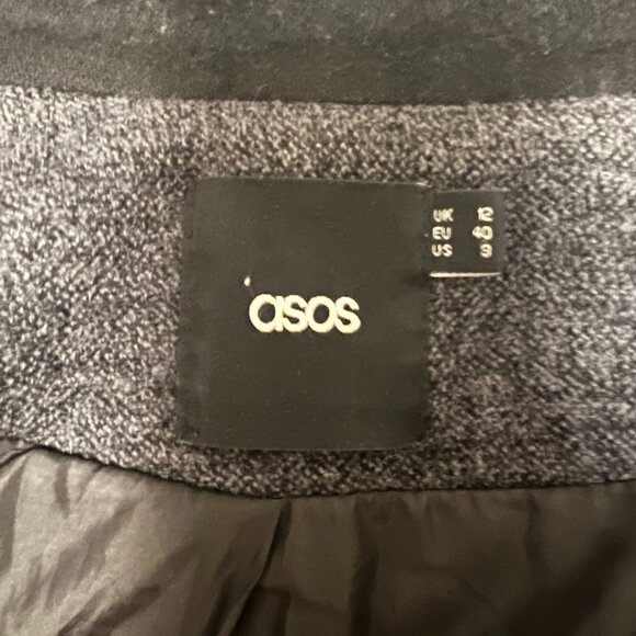 ASOS Cocoon Coat sz 8 - Picture 7 of 9